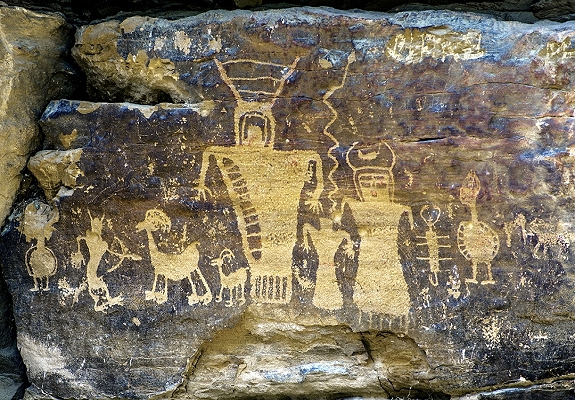 native american petroglyph