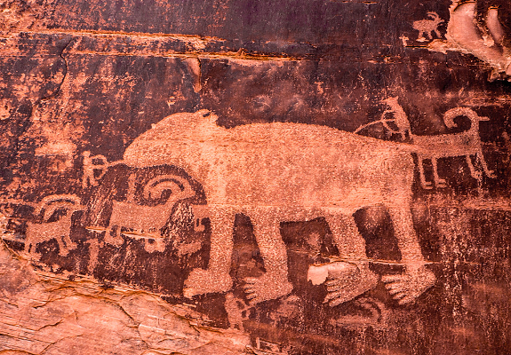 native american petroglyph