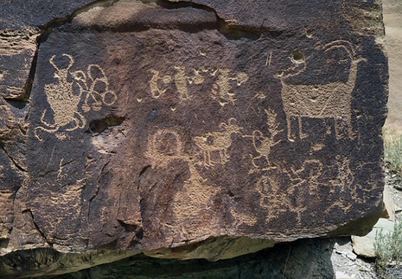 native american petroglyph