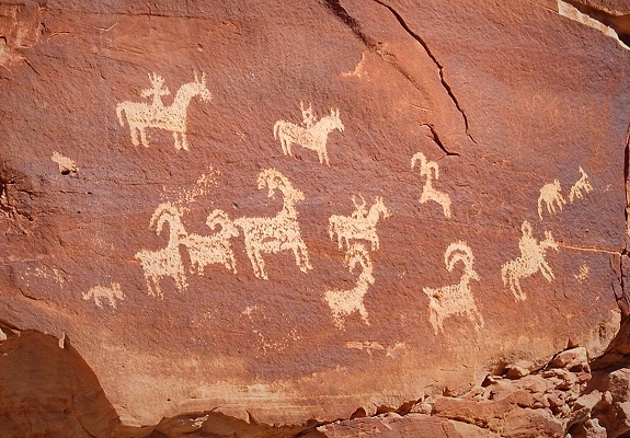native american petroglyph