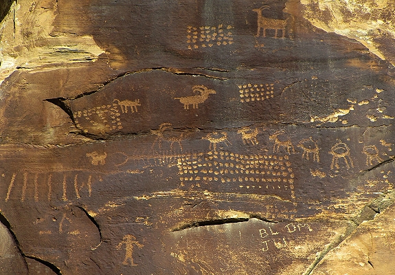 native american petroglyph