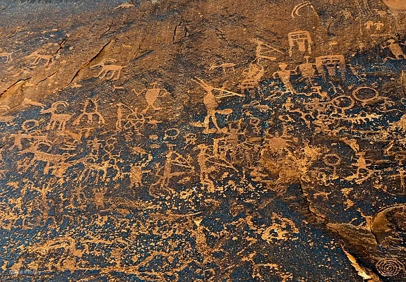 native american petroglyph
